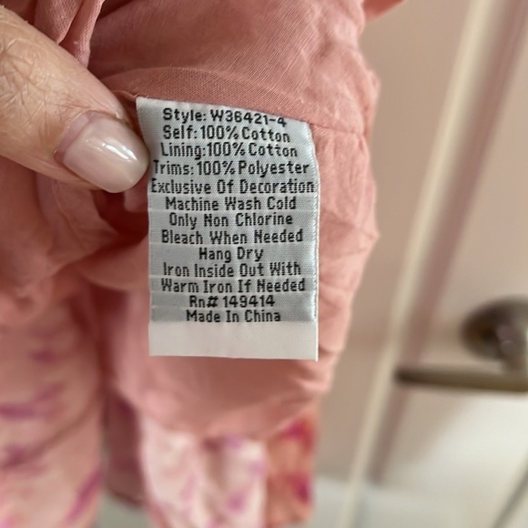 JOHNNY WAS WORKSHOP size small tie die embroidered dress - Picture 6 of 6